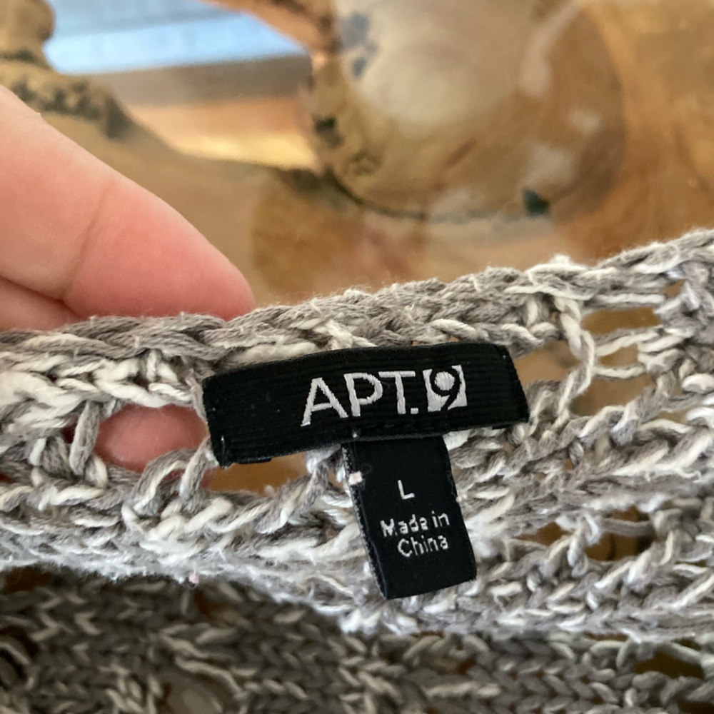 Apt. 9 Off-the-Shoulder Gray Sweater